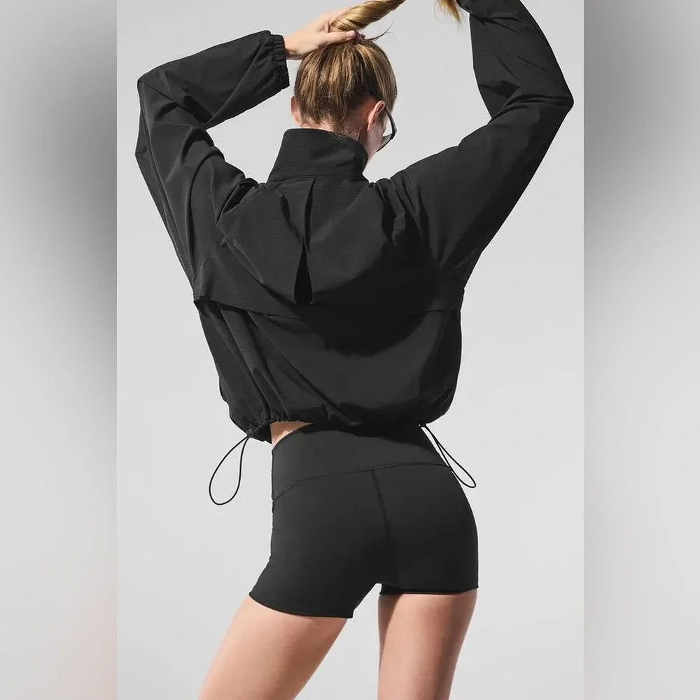 Alo Yoga Sport Star Full Zip Jacket Black S